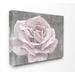 Stupell Industries Love Flower Pink Gray Texture Painting Canvas Wall Art by Ziwei Li