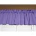 Solid Poplin Window Valance 58 Wide Lavender