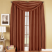 Soho Faux Silk Rod Pocket Window Treatment Panel (Single)- Rust - 42x96