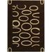 SAFAVIEH Soho Chason Geometric Wool Area Rug Brown/Ivory 5 x 8