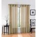 2 Pack: GoodGram Ultra Luxurious High Woven Elegant Sheer Grommet Curtain Panels - Antique