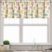 Ambesonne Hedgehog Window Valance Dotted Floral Striped 54 X 12 Multicolor