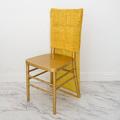 BalsaCircle Metallic Fitted Spandex Chair Slipcover Gold