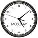 MOSCOW TIME Wall Clock world time zone clock office business