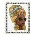 Stupell Industries Patterned African Fashion Model Painting Wall Plaque by Stellar Desgin Studio