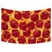 ZKGK Pepperoni Pizza Tapestry Wall Hanging Wall Decor Art for Living Room Bedroom Dorm Cotton Linen Decoration 90x60 Inches