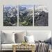 wall26 - 3 Panel Canvas Wall Art - Majestic Natural Landscape Triptych Canvas Series - Summer Summits - Giclee Print Gallery Wrap Modern Home Art Ready to Hang - 16 x24 x 3 Panels