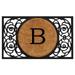 Calloway Mills Armada Circle Monogram Outdoor Doormat 22 x 36 (Letter B)