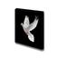 wall26 - Canvas Prints Wall Art - Dove Flying on Black Background | Modern Wall Decor/Home Decoration Stretched Gallery Canvas Wrap Giclee Print. Ready to Hang - 24 x 24