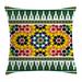 Moroccan Throw Pillow Cushion Cover Vibrant Old Fashion Indie African Tribal Pattern with Eastern Influences Print Decorative Square Accent Pillow Case 20 X 20 Inches Green Yellow by Ambesonne