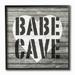 The Stupell Home Decor Collection Babe Cave Glam Girl Planks Framed Giclee Texturized Art 12 x 1.5 x 12