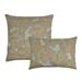 Sherry Kline Scale Gold Combo Decorative Pillows (Set of 2) Blue