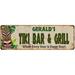 Gerald s TIKI BAR & GRILL Metal Sign 8x24 Decor 108240040189