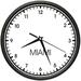 MIAMI TIME Wall Clock world time zone clock office business