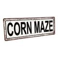 Corn Maze 4 x12 Metal Sign Wall DÃ©cor for Seasonal and Holidays
