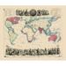 British Empire World - Fullarton 1864 - 23.00 x 27.56 - Matte Canvas
