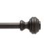 Mainstays 28-48 in. Cedric Adjustable Petite Cafe Curtain Rod 1/2 in. Diameter Black