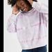 American Eagle Outfitters Tops | American Eagle Pink And White Tie Dye Sweatshirt | Color: Pink/White | Size: M