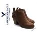 American Eagle Outfitters Shoes | American Eagle Outfitters Block Heel Booties | Color: Brown/Tan | Size: 7