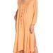 Free People Dresses | Free People "Matilda" Woven Midi Dress Fits S | Color: Orange | Size: S