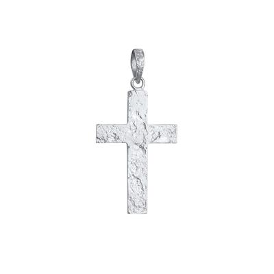 KUZZOI - Herren Ketten Anhänger Kreuz Symbol 925 Silber Herrenschmuck 1 ct