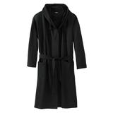 Men's Big & Tall Fleece Robe by KingSize in Black (Size 5XL/6XL)
