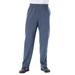 Men's Big & Tall Fleece Open-Bottom Sweatpants by KingSize in Heather Slate Blue (Size 9XL)