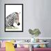 East Urban Home Sleeping Baby Zebra by Watercolor Luv - Painting Print Canvas/Metal in Gray/Green | 60 H x 40 W x 1.5 D in | Wayfair