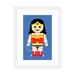 East Urban Home Toy Wonder Woman by Rafael Gomes - Graphic Art Print Paper in Blue/White/Yellow | 24 H x 16 W x 1 D in | Wayfair