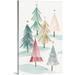 The Holiday Aisle® Christmas Trees I - Painting Print on Canvas Canvas/Metal in Green | 48 H x 32 W x 1.25 D in | Wayfair