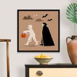 The Holiday Aisle® Graphic Halloween IV by Victoria Barnes - Painting Print on Canvas Canvas | 26 H x 26 W x 1.75 D in | Wayfair