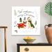 The Holiday Aisle® Holidogs I by Victoria Barnes - Textual Art Print on Canvas in Green | 24 H x 24 W x 1.25 D in | Wayfair