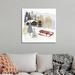 The Holiday Aisle® Christmas Chalet II by Victoria Borges - Painting Print on Canvas Canvas | 30 H x 30 W x 1.25 D in | Wayfair