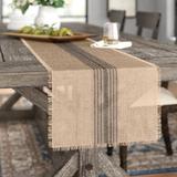 Gracie Oaks Remy Jute Table Runner Burlap in Gray | 14 D in | Wayfair CFFA99AAEB214A139D27DA495ADD07A0