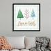 The Holiday Aisle® Christmas Tree Whimsy II by Grace Popp - Textual Art Print on Canvas in Brown | 38 H x 38 W x 1.75 D in | Wayfair