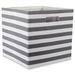 Trule Chorleywood Cube Stripe Fabric Polyester Bin Fabric in Gray | 13 H x 13 W x 13 D in | Wayfair 5358706657A5422AAE4AEACE120608D1