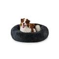 lionto Hundebett rund Hundekissen Hundesofa Katzenbett Donut, (3XL) 100 cm Ø dunkelgrau