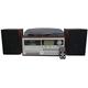 Roadstar HIF-8892 D+BT Stereoanlage (Retro-Musikanlage mit Plattenspieler, CD-Player, DAB+, Bluetooth, Kassettendeck, USB, SD-Kartenleser und Direct Encoding-Funktion), 450x370x200 mm