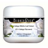 Bianca Rosa Ginkgo Biloba Leaf Extract (2% Ginkgo Flavones) - Hand and Body Salve Ointment (2 oz 1-Pack Zin: 514345)