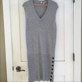 Anthropologie Dresses | Anthropologie Moth Sweater Smock Dress M | Color: Gray/Silver | Size: M