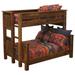 Solid Wood Standard Bunk Bed by Fireside Lodge kids Wood in Brown | 71 H x 59 W x 85 D in | Wayfair B10131