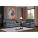 Red Barrel Studio® Reclining 2 Piece Living Room Set Microfiber/Microsuede in Gray | 40 H x 81 W x 35 D in | Wayfair Living Room Sets