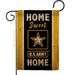 Breeze Decor Home Sweet Marine Corps 2-Sided Polyester 18 x 13 in. Garden Flag in Orange/Black | 18.5 H x 13 W in | Wayfair