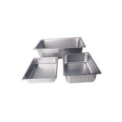 Winco SPHP-4 4 in. Deep Perforated Stainless Steel Half Size Steam Table Pan