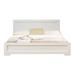 Trent Wooden Platform Bed in White, King - Camden Isle Furniture 86354