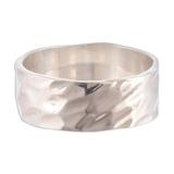 Terrain,'Unisex Sterling Silver Band Ring'
