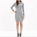 Madewell Dresses | Madewell Ribbed Tee Marled Sweater Dress Ao | Color: Black/Gray | Size: Xs