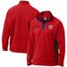 Men's Columbia Red Washington Nationals Steens Mountain Half-Snap Jacket