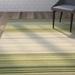 Green/White 108 x 0.25 in Area Rug - Ebern Designs Cruz Striped Handmade Tufted Green/Beige Area Rug Cotton/Wool | 108 W x 0.25 D in | Wayfair
