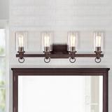 Breakwater Bay Dousman 4 - Light Oil Rubbed Bronze Vanity Light in Brown | 10.5 H x 29.25 W x 6.5 D in | Wayfair BC5DC924F00443E19A547B88E012E823